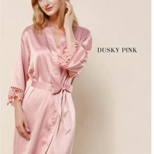 NEW! Satin Pink Robe